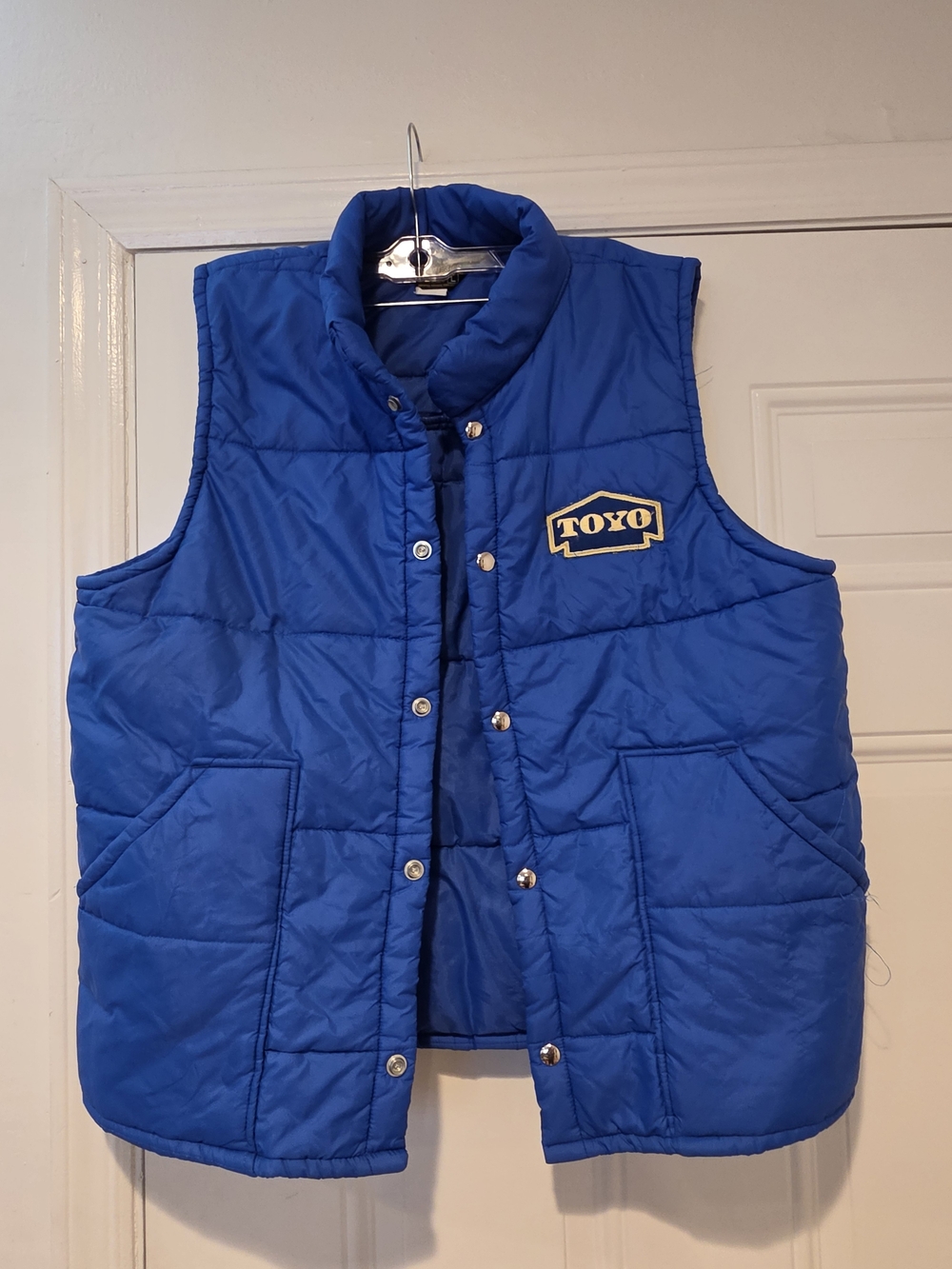 Vintage Swingster TOYO Tires Blue Puffer Jacket
